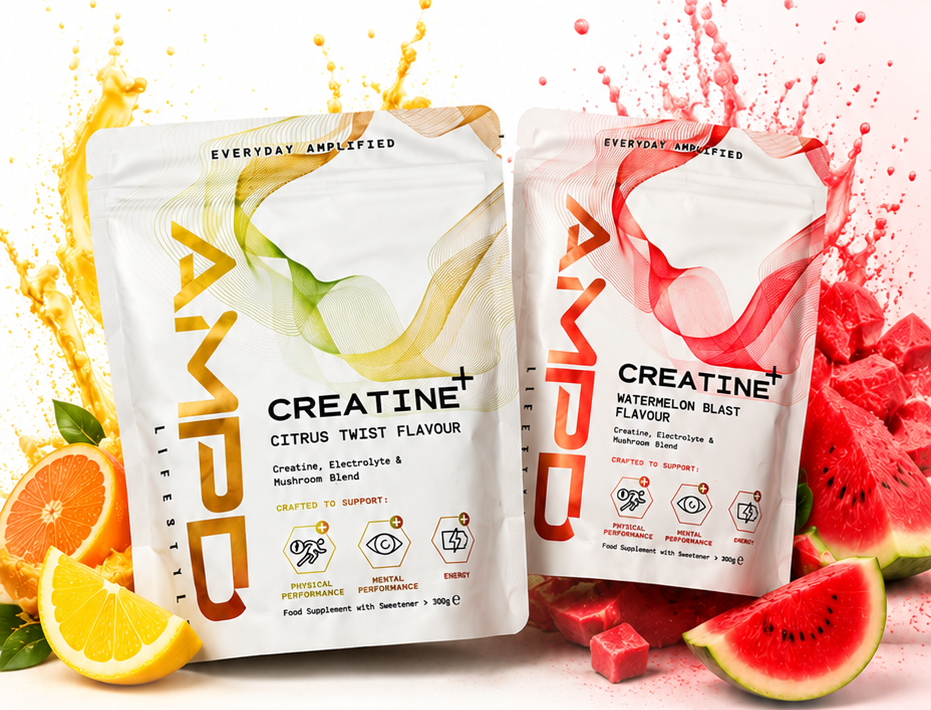 AMPD Creatine+ Citrus Twist and Watermelon Blast